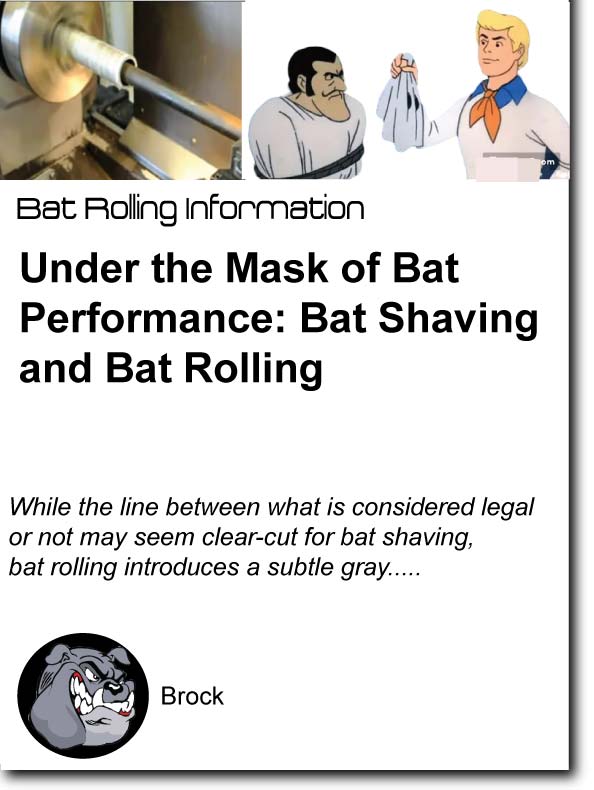 Rolling and Shaving Bats is ILLEGAL! – Diamond Sport Gear