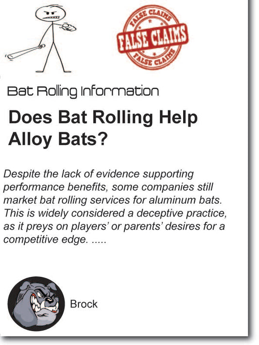 Does bat Rolling help alloy bats?